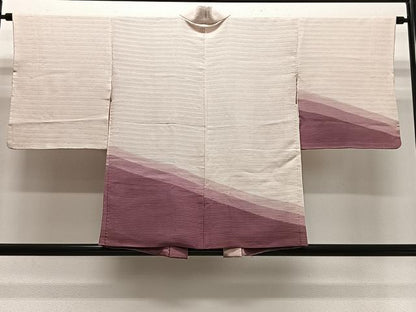 平和屋着物＃羽織　斜線文　正絹　逸品　CABL4338ua
