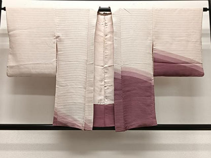 平和屋着物＃羽織　斜線文　正絹　逸品　CABL4338ua