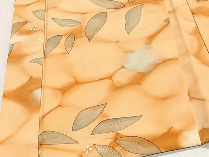 平和屋着物＃羽織　草花文　暈し染め　正絹　逸品　CABL4340ua