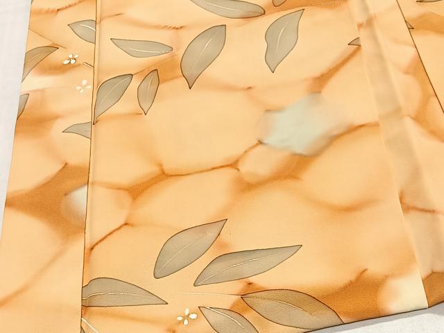 平和屋着物＃羽織　草花文　暈し染め　正絹　逸品　CABL4340ua