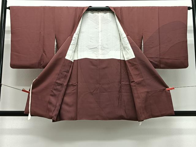平和屋着物＃道行コート　流水文　正絹　逸品　CABL4344ua