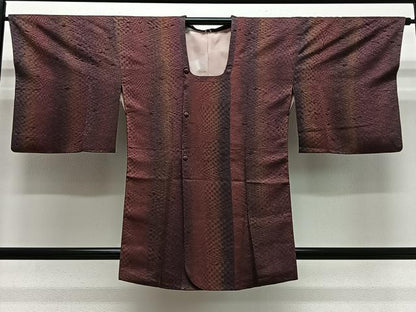 平和屋着物＃道行コート　霞文　暈し染め　正絹　逸品　CABL4345ua