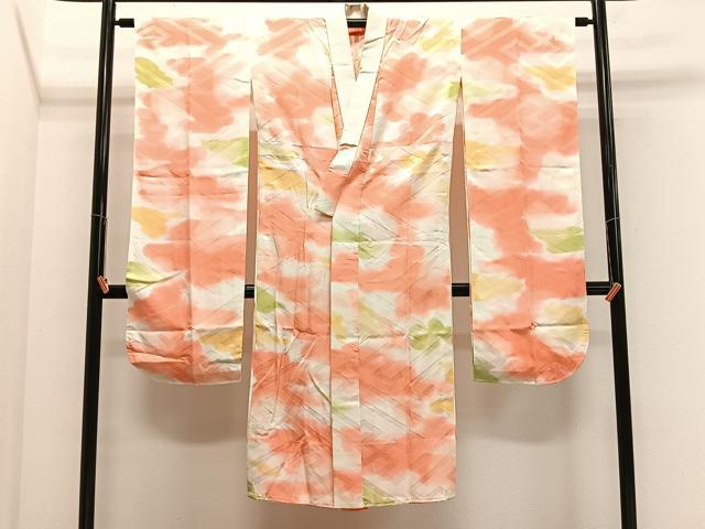 平和屋着物■振袖用長襦袢　無双仕立て　霞文　暈し染め　洗える着物　CABL4360ua