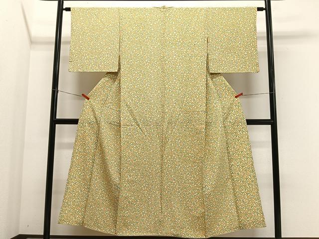 平和屋着物■上質な小紋　葉尽くし　正絹　逸品　CABL4363ua