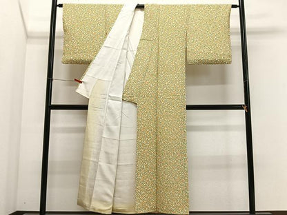 平和屋着物■上質な小紋　葉尽くし　正絹　逸品　CABL4363ua