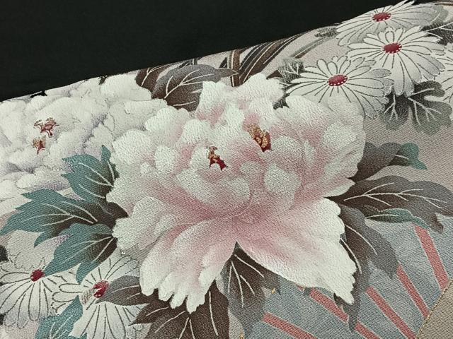 平和屋着物■豪華黒留袖　作家物　駒刺繍　人物風景文　金彩　正絹　逸品　CABL4367ua