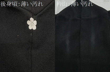 平和屋着物■豪華黒留袖　駒刺繍　雲取り飛鶴文　暈し染め　金彩　正絹　逸品　CABL4369ua