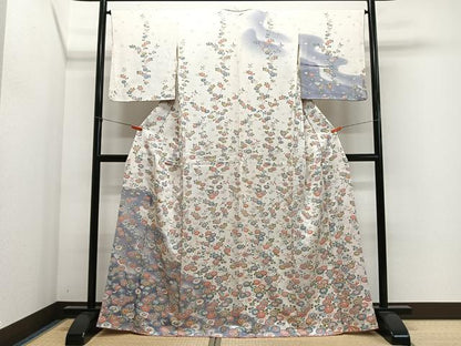 平和屋着物■訪問着　草花文　暈し染め　正絹　逸品　CABL4372ua
