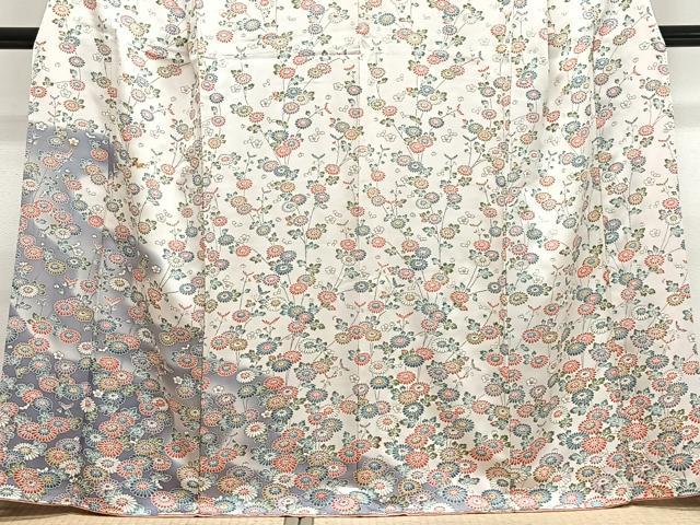 平和屋着物■訪問着　草花文　暈し染め　正絹　逸品　CABL4372ua