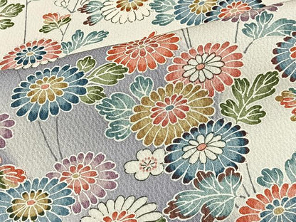 平和屋着物■訪問着　草花文　暈し染め　正絹　逸品　CABL4372ua