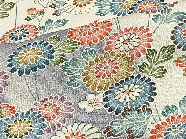 平和屋着物■訪問着　草花文　暈し染め　正絹　逸品　CABL4372ua