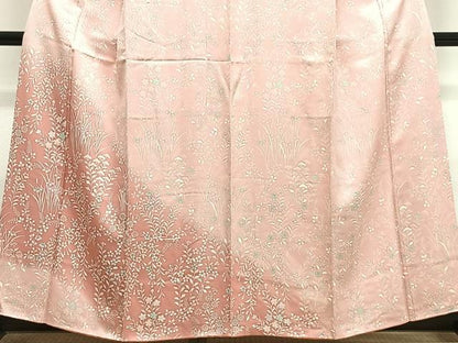 平和屋着物■訪問着　草花文　暈し染め　正絹　逸品　CABL4374ua