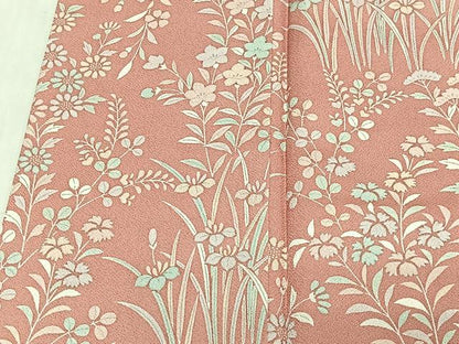 平和屋着物■訪問着　草花文　暈し染め　正絹　逸品　CABL4374ua