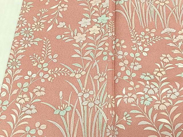 平和屋着物■訪問着　草花文　暈し染め　正絹　逸品　CABL4374ua