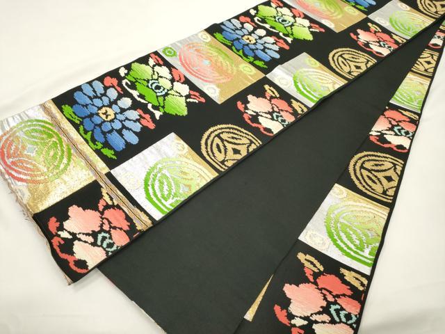 平和屋着物●全通柄　本袋帯　遠州七宝錦　金銀糸　正絹　逸品　CABL4416dy