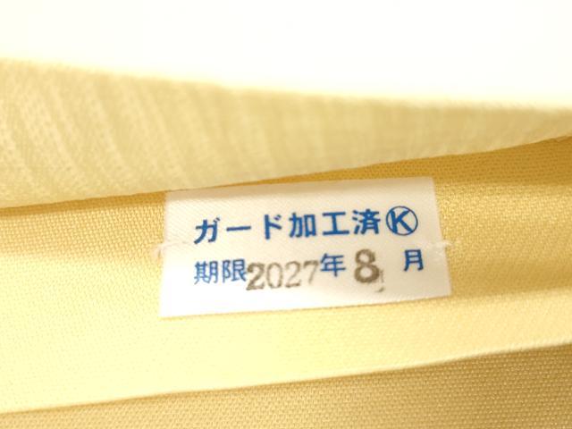 平和屋着物▽太鼓柄袋帯　スリーシーズン　春夏秋　刺繍　草花文　金銀糸　正絹　逸品　CABL4432dy
