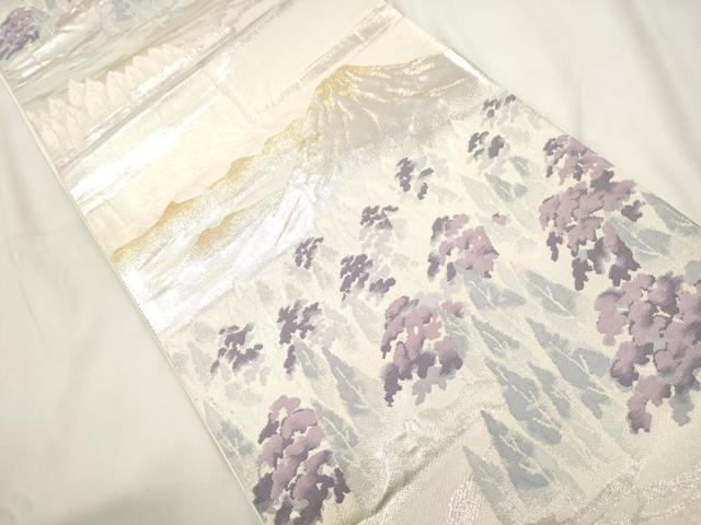 平和屋本店▼六通柄袋帯　北山　本金二重箔　正絹　逸品　CABL4449dy