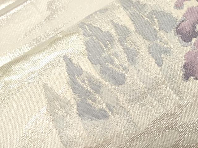 平和屋本店▼六通柄袋帯　北山　本金二重箔　正絹　逸品　CABL4449dy