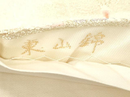 平和屋本店▼六通柄袋帯　東山錦　正倉院　孔雀羽文　二重箔24K　正絹　逸品　CABL4473dy