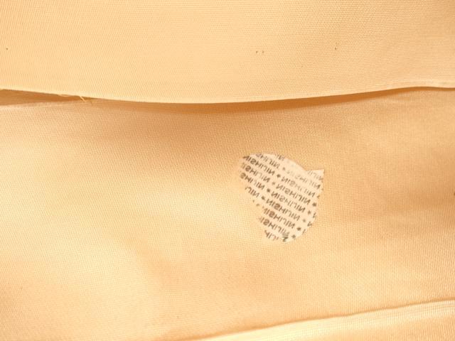 平和屋本店▼西陣　六通柄袋帯　唐織　花鳥絵皿文　本金箔24K　正絹　逸品　CABL4476dy
