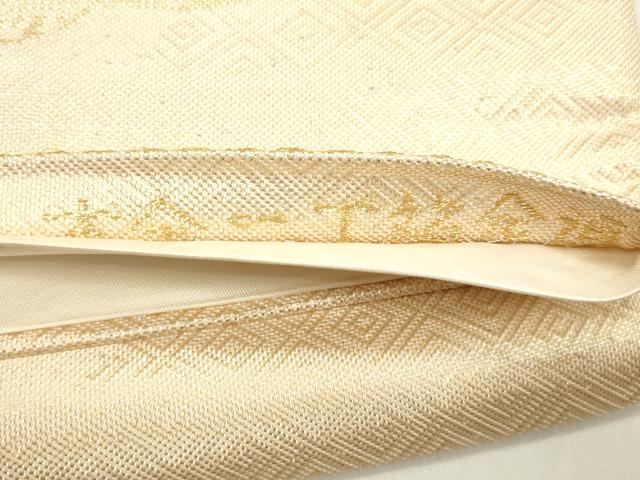 平和屋本店▼全通柄袋帯　佐賀錦雲取紋　本金二丁箔　正絹　逸品　CABL4519dy