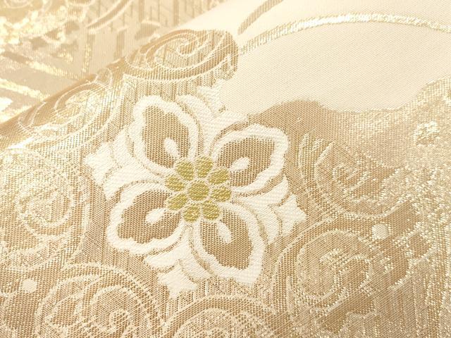 平和屋本店▼六通柄袋帯　鳳凰花文　本金九百錦　正絹　逸品　未使用　CABL4521dy