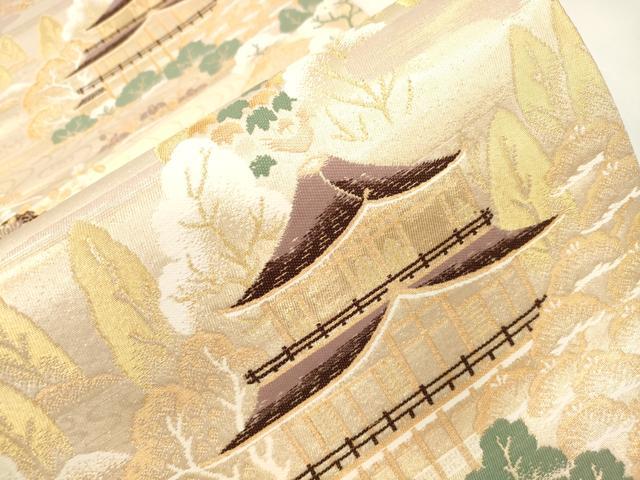 平和屋本店▼六通柄袋帯　京の四季　純金箔24K　正絹　逸品　未使用　CABL4602dy