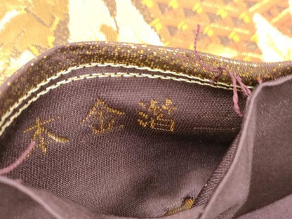 平和屋本店▼六通柄袋帯　風景文　本金二重引箔　正絹　逸品　CABL4604dy