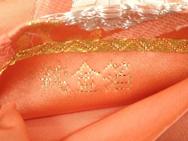 平和屋本店▼六通柄袋帯　唐織　扇面文　純金箔　正絹　逸品　CABL4612dy