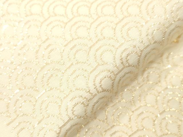 平和屋本店▼六通柄袋帯　亀甲松葉文　純金箔　24K　正絹　逸品　CABL4616dy