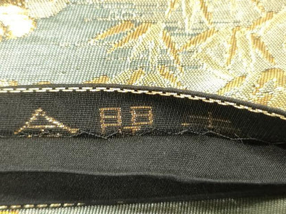 平和屋本店▼六通柄袋帯　金閣寺　本金箔　正絹　逸品　CABL4634dy