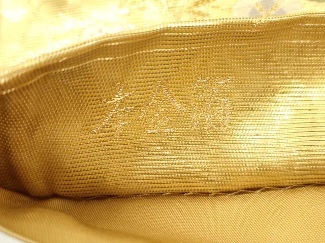 平和屋本店▼六通柄袋帯　平安御車　本金箔　正絹　逸品　CABL4638dy