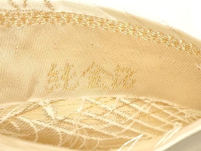 平和屋本店▼六通柄袋帯　慶祥秀宝文　純金箔　正絹　逸品　CABL4640dy