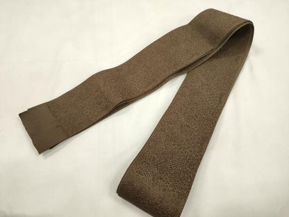 平和屋着物●男性　角帯　幾何学文　正絹　逸品　CABL4654dy