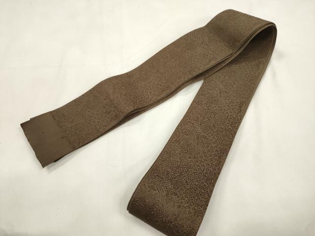 平和屋着物●男性　角帯　幾何学文　正絹　逸品　CABL4654dy