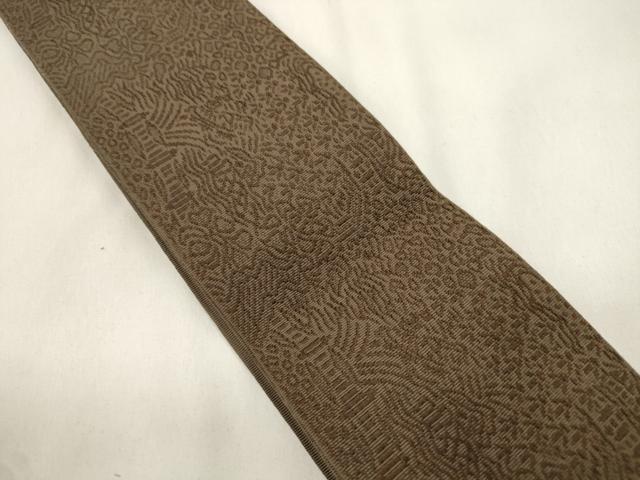 平和屋着物●男性　角帯　幾何学文　正絹　逸品　CABL4654dy