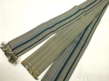 平和屋着物●男性　角帯　縞　正絹　逸品　CABL4656dy