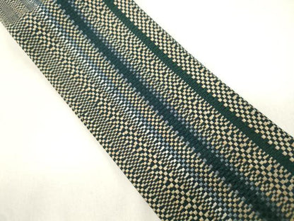 平和屋着物●男性　角帯　縞　正絹　逸品　CABL4656dy