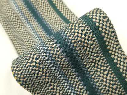 平和屋着物●男性　角帯　縞　正絹　逸品　CABL4656dy
