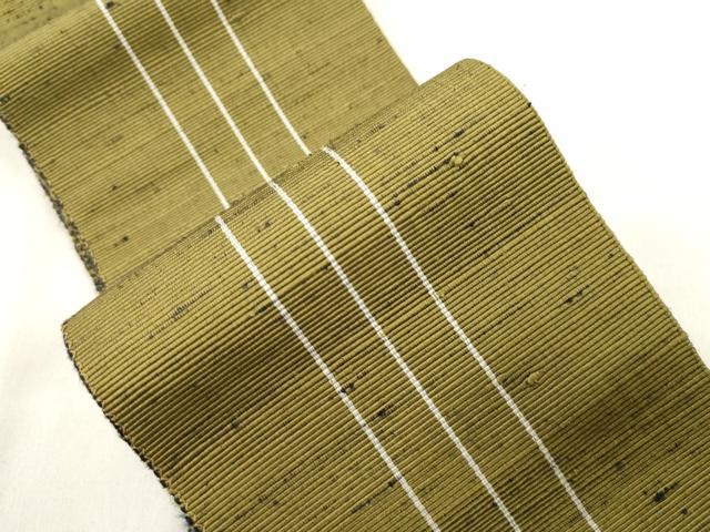 平和屋着物●男性　角帯　縞　正絹　逸品　CABL4664dy