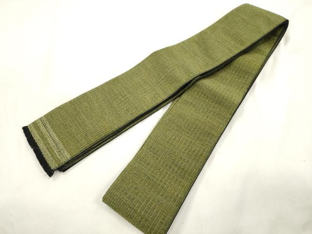 平和屋着物●男性　角帯　霞文　正絹　逸品　CABL4666dy