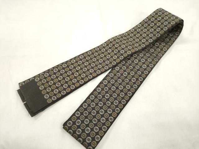平和屋着物●男性　本場筑前博多織　角帯　いちご錦　正絹　逸品　CABL4667dy