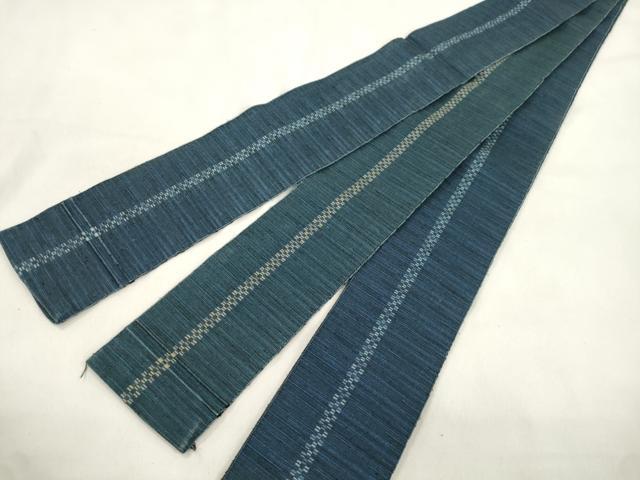平和屋着物●男性　角帯　幾何学文　正絹　逸品　CABL4668dy