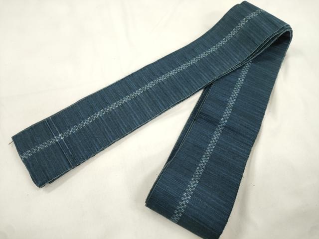 平和屋着物●男性　角帯　幾何学文　正絹　逸品　CABL4668dy