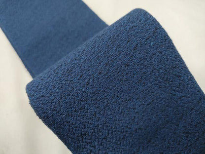 平和屋着物●男性　角帯　紺色　正絹　逸品　CABL4682dy
