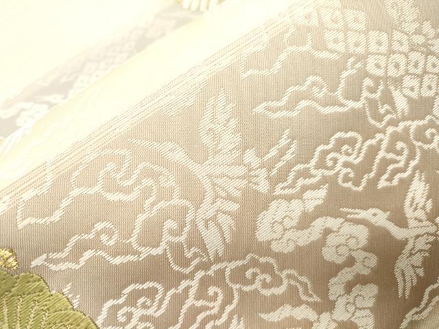 平和屋着物●六通柄袋帯　唐織　花鳥文　正絹　逸品　CABL4703dy
