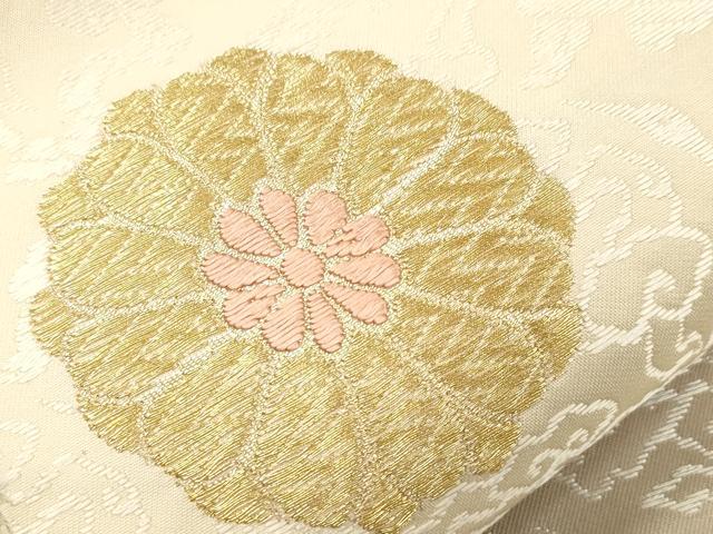 平和屋着物●六通柄袋帯　唐織　花鳥文　正絹　逸品　CABL4703dy
