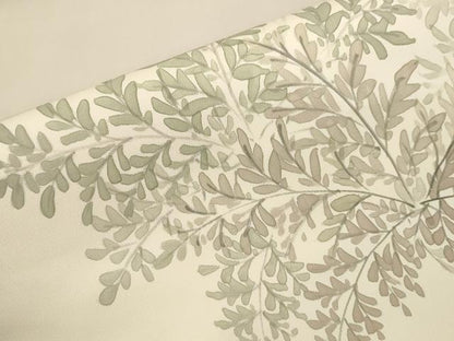 平和屋着物●三浦逸鬼　塩瀬　九寸名古屋帯　手描き　草木文　正絹　逸品　CABL4718dy
