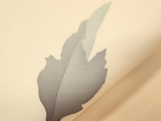 平和屋着物●塩瀬　九寸名古屋帯　作家物　ろうけつ染め　草花文　正絹　逸品　CABL4722dy