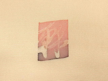 平和屋着物●塩瀬　九寸名古屋帯　作家物　ろうけつ染め　草花文　正絹　逸品　CABL4722dy